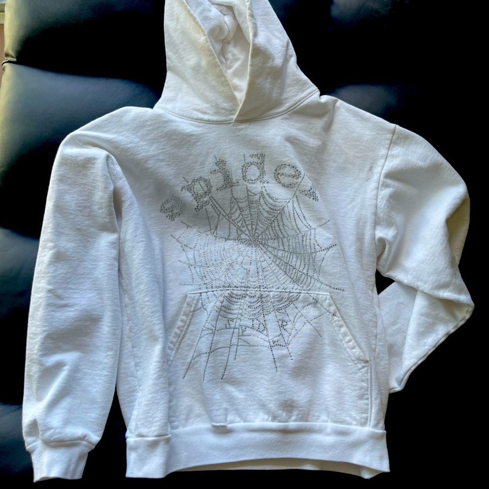 Spider Hoodie white